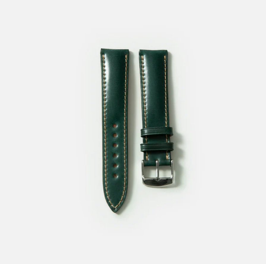 Cordovan Strap Padded in Black Coffee