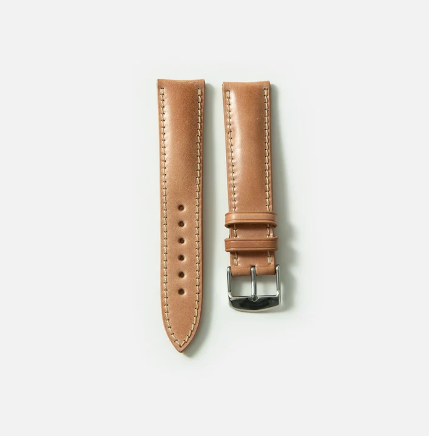Cordovan Strap Padded in Black Coffee
