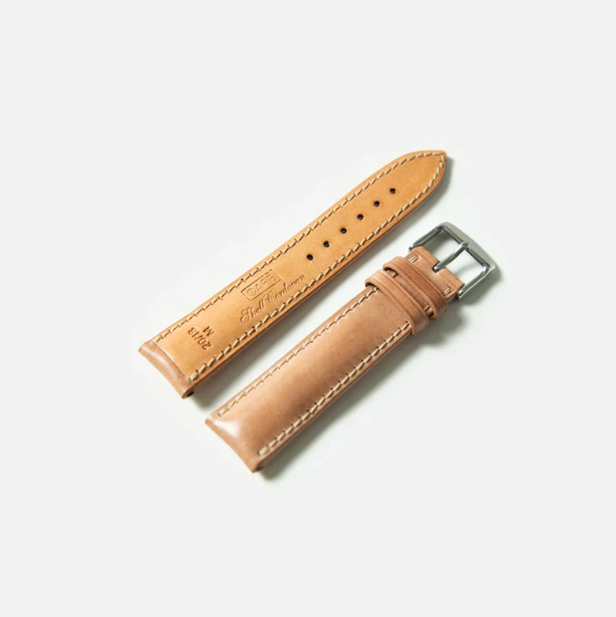 Cordovan Strap Padded in Natural