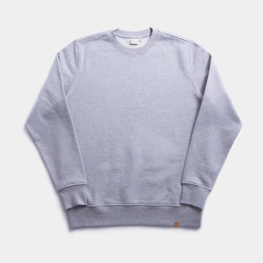 The Crewneck Sweater in Grey Melange