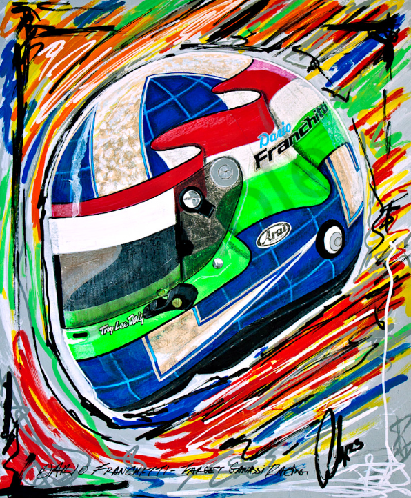 Dario Franchitti - Helmet Print
