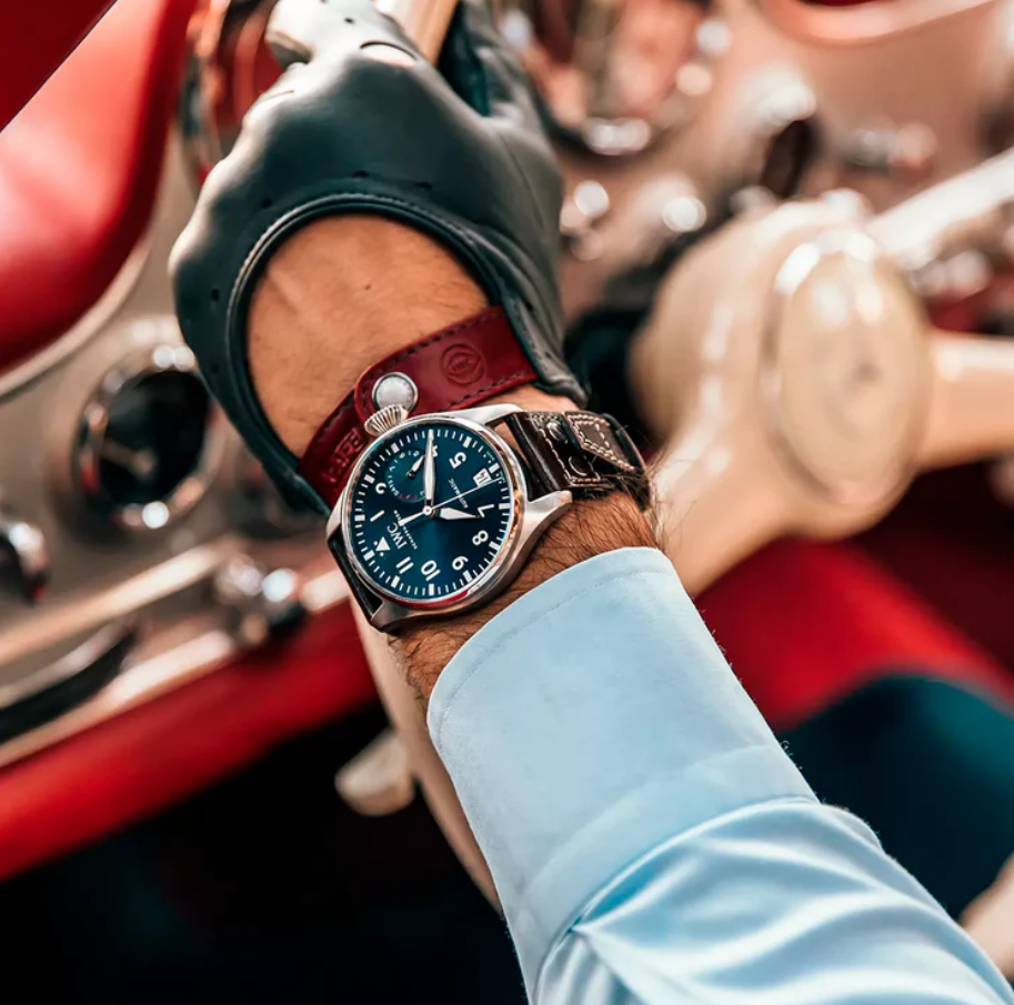 IWC x CAFÉ Driving Gloves Antracita