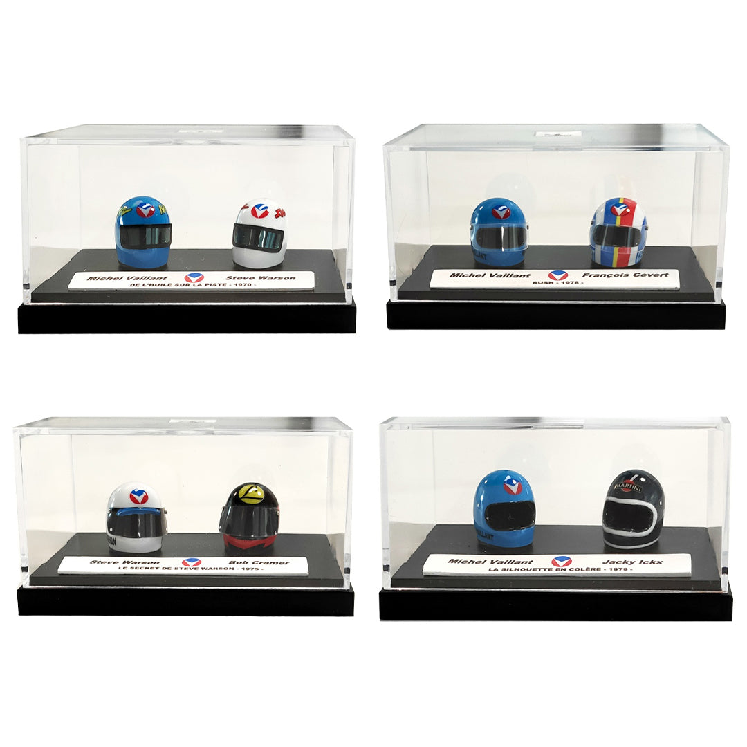 Michel Vaillant Miniature Helmet Duo Complete Collection