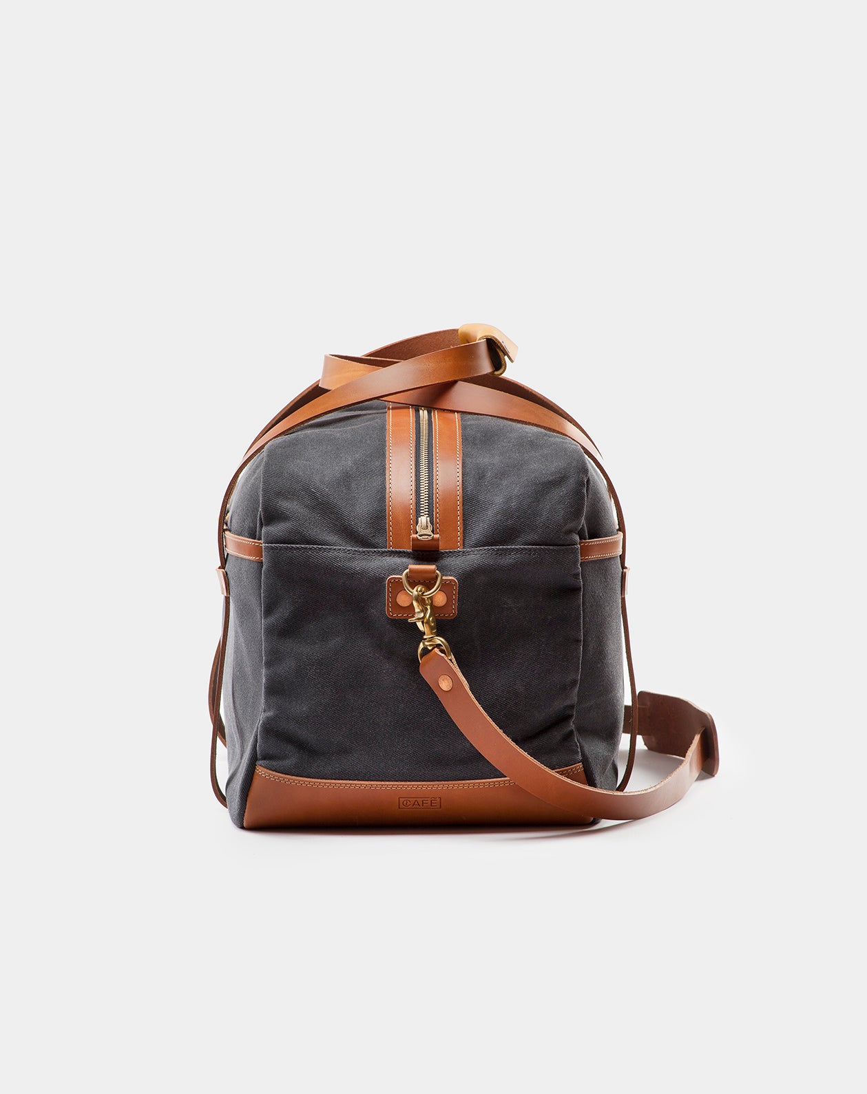 Weekender Travel Bag in Charcoal & Roasted