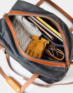 Weekender Travel Bag in Charcoal & Roasted
