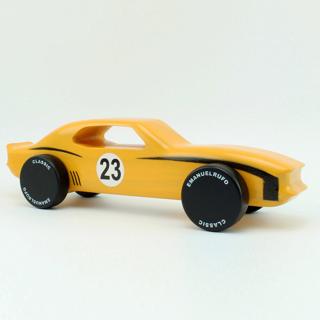 CL 07 Wood Toy Car Inspired by an American Muscle Car of the 60's