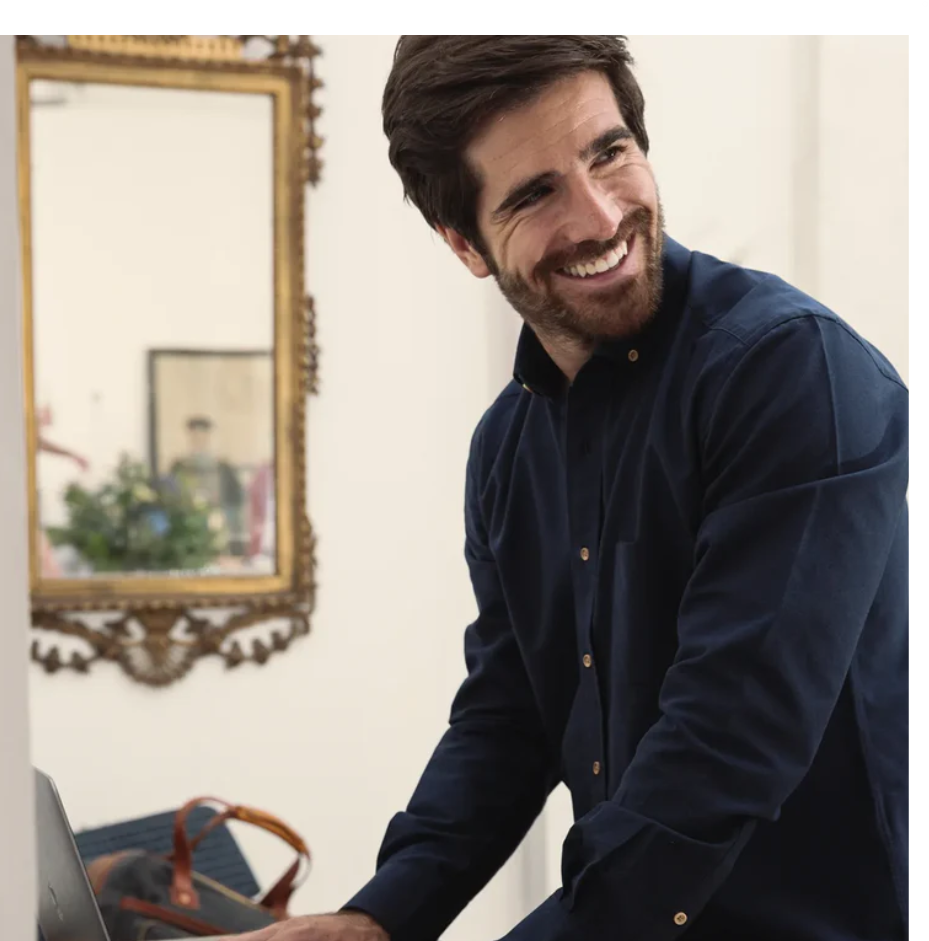 The Everyday Oxford Button-Down in Midnight Blue