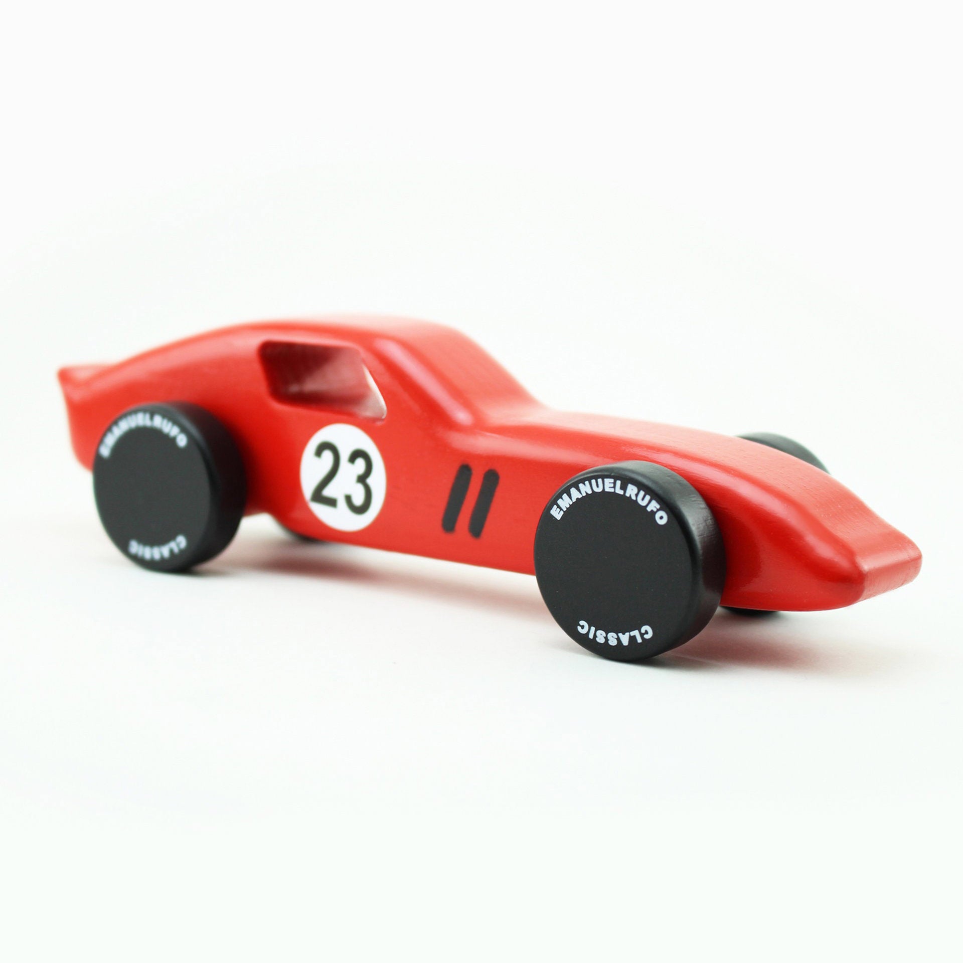CL 01 Wooden Toy Car Inspired by a 60's Italian Race Car Legend