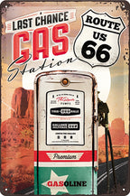 Gas Station Route 66 Sign