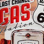 Gas Station Route 66 Sign