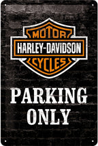 Harley-Davidson Parking Only Sign