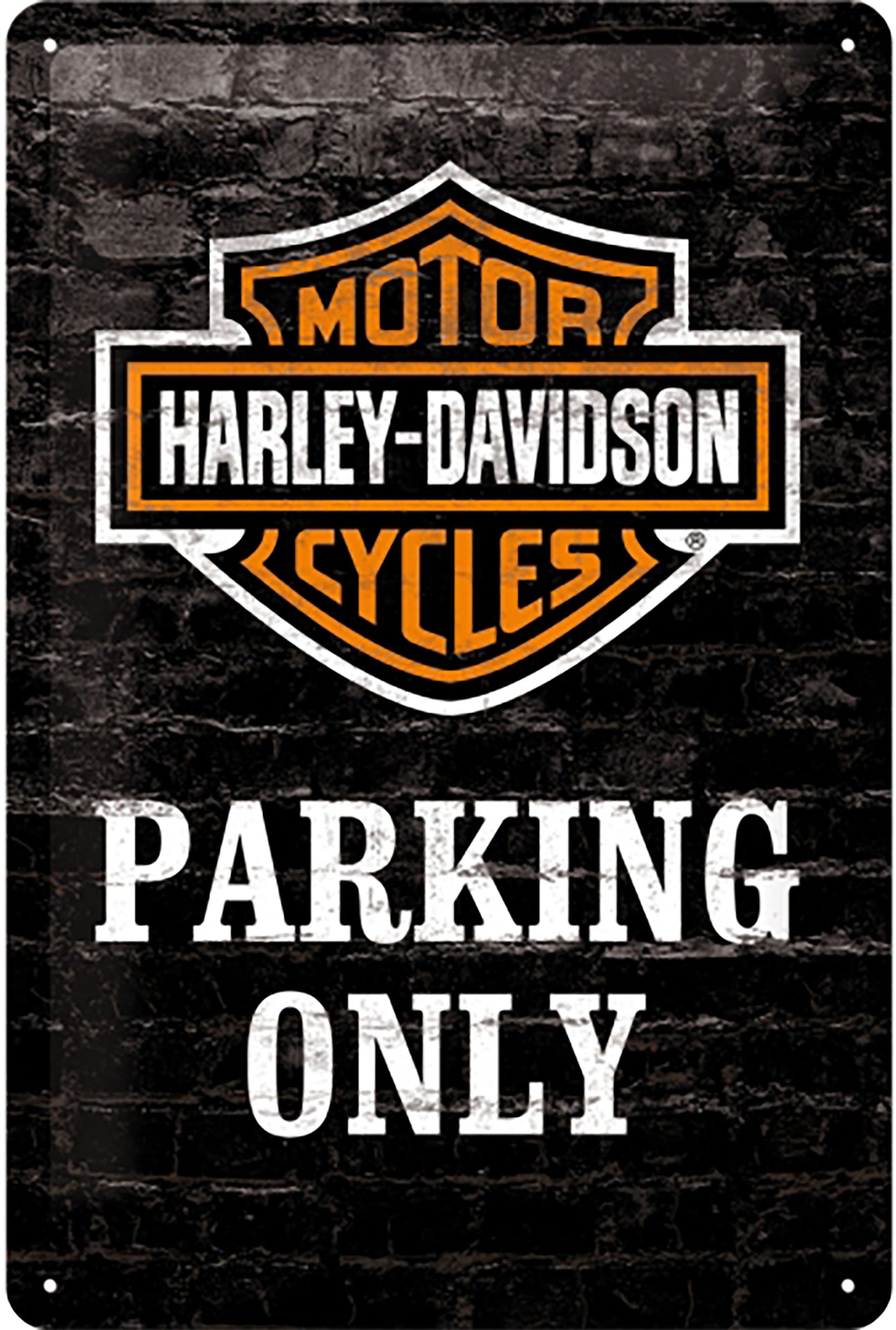 Harley-Davidson Parking Only Sign
