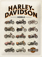 Harley-Davidson Models Sign