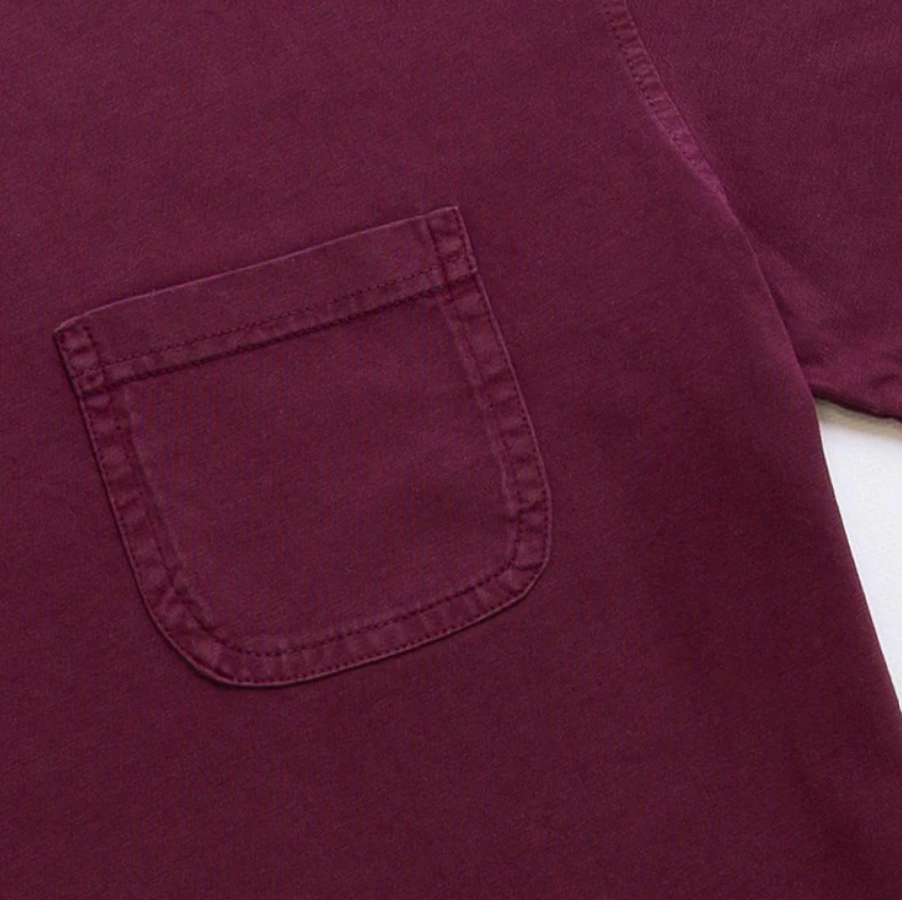 The Heavy Bag Organic Tee in Burgundy