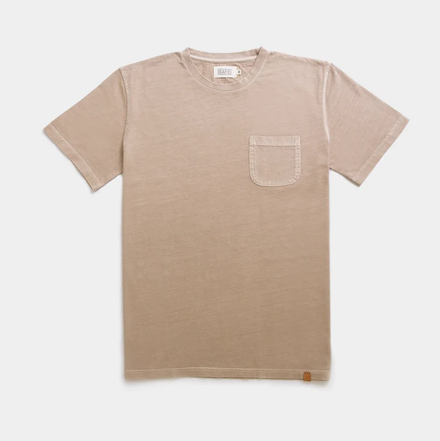 The Heavy Bag Organic Tee in Light Brown