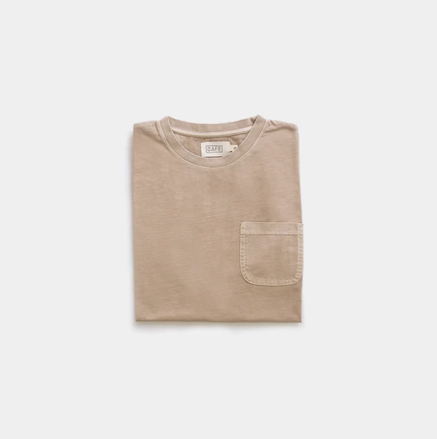 The Heavy Bag Organic Tee in Light Brown