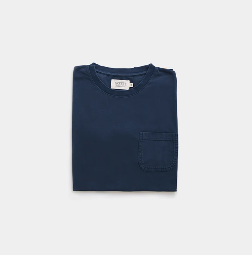 The Heavy Bag Organic Tee in Navy