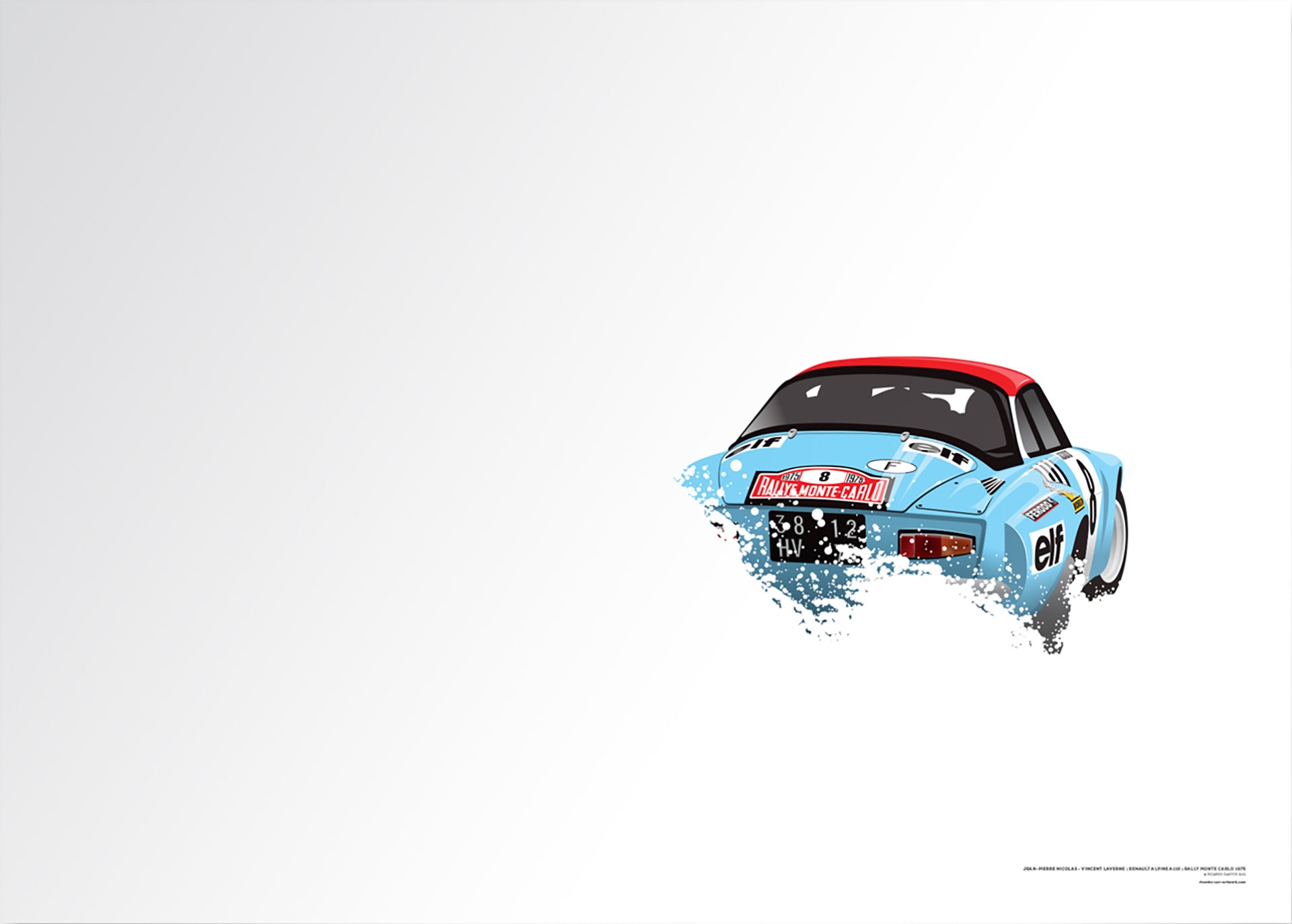 Jean-Pierre Nicolas - Vincent Laverne, Renault Alpine A110, Rally Monte Carlo 1975