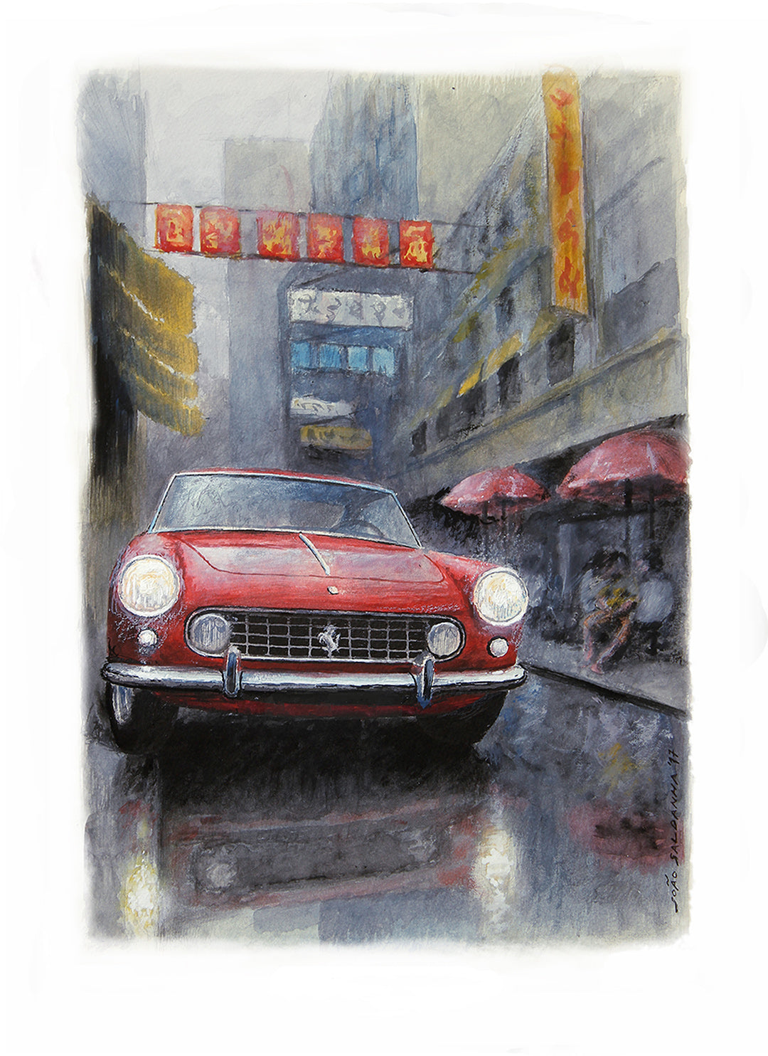 Ferrari 250 GTE (1962) in Hong Kong - Limited Print