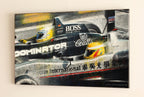 Lewis Hamilton and Nico Rosberg at the Macau Grand Prix in 2004 - Original Painting