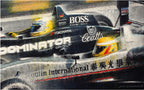 Lewis Hamilton and Nico Rosberg at the Macau Grand Prix in 2004 - Original Painting