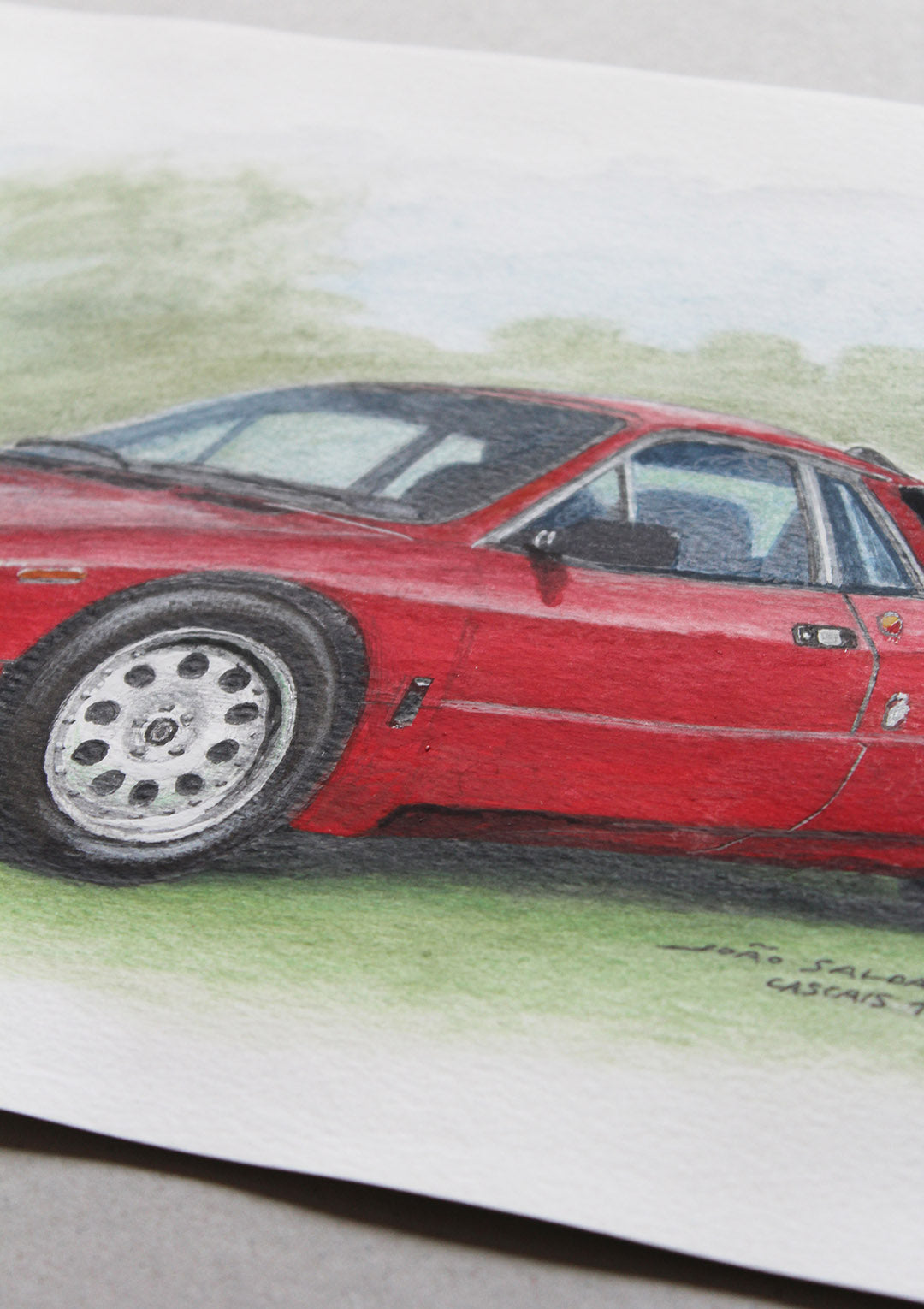 Lancia 037 Stradale at Cascais Classic Motorshow - Original Illustration