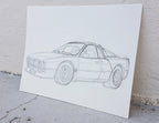 Lancia 037 Stradale at Cascais Classic Motorshow - Original Illustration