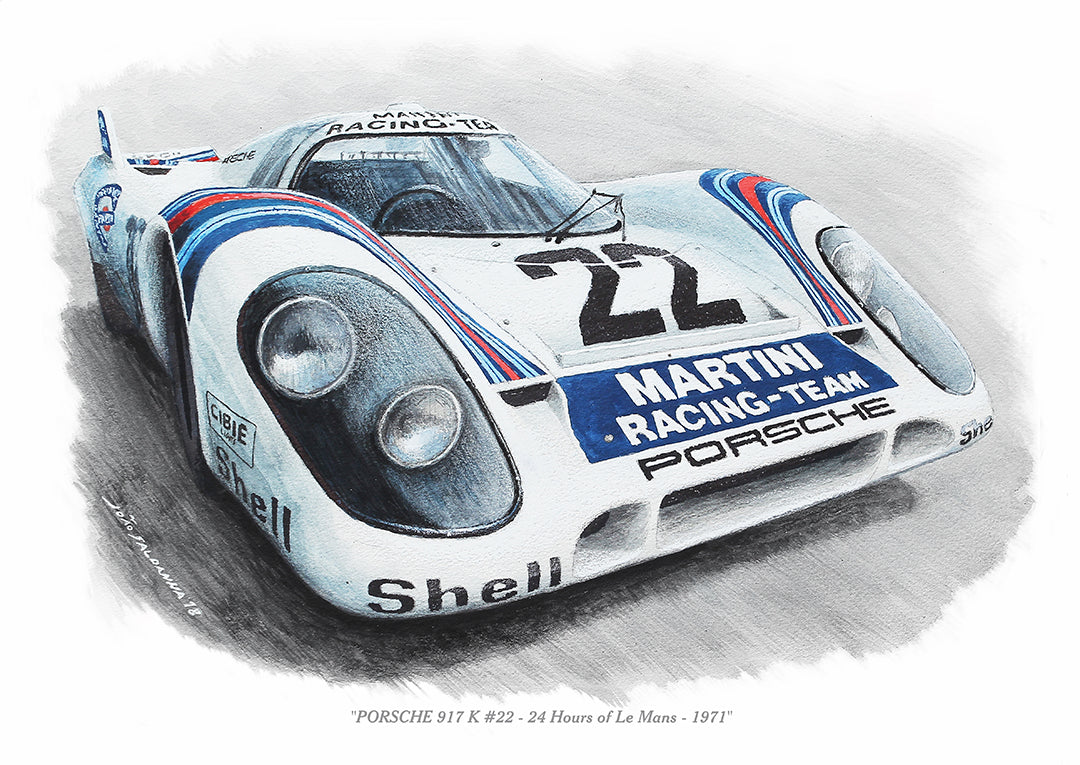Porsche 917 K # 22 – 24 Hours of Le Mans - 1971 - Print