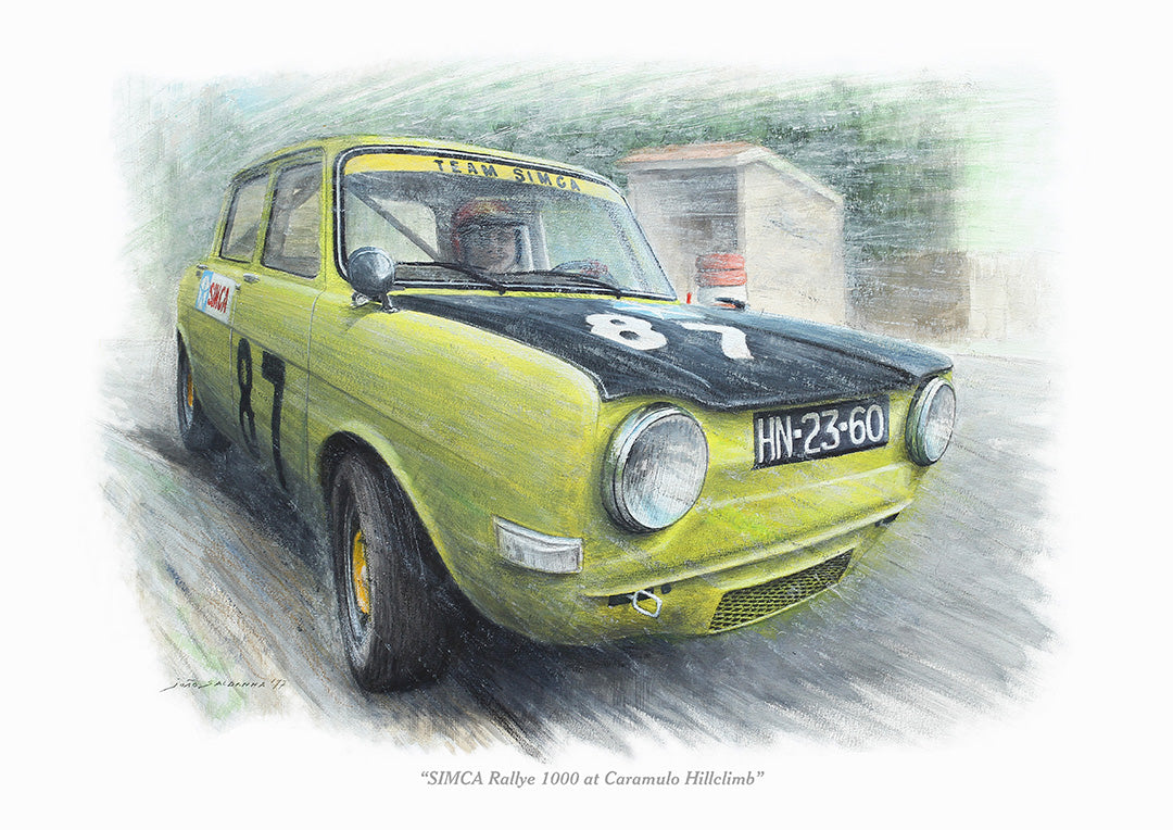 SIMCA Rallye 1000 at Caramulo Hillclimb - Print