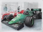 Tyrell 012 (1983) and Lola BIP at Estoril Classics 2019 - Original Illustration