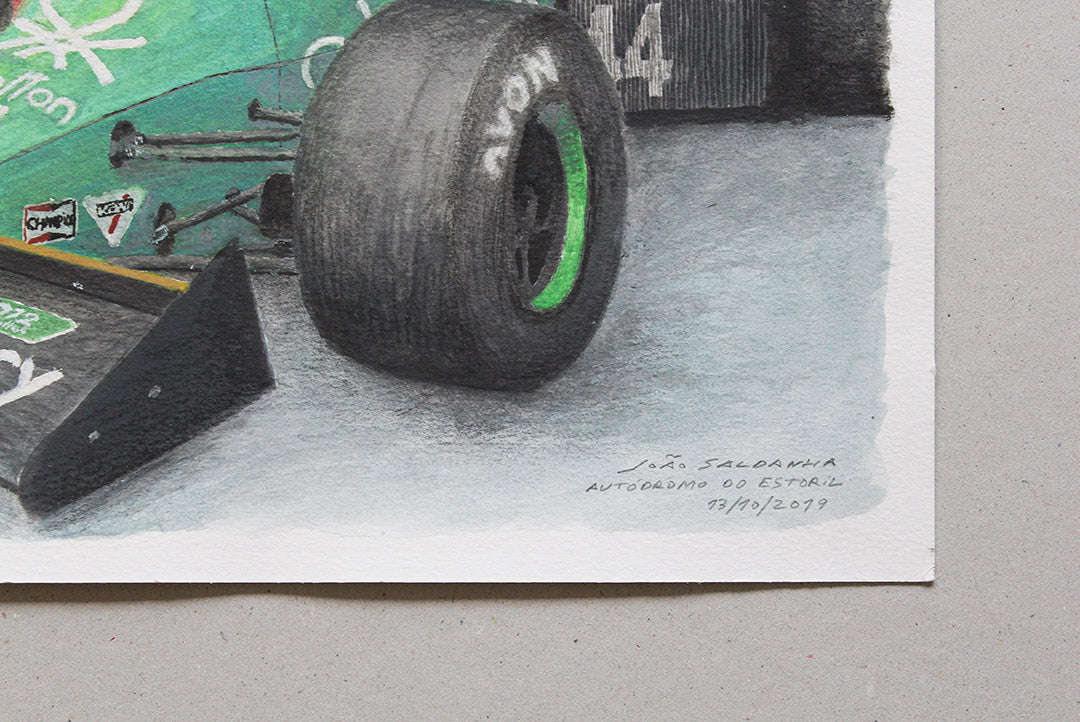 Tyrell 012 (1983) and Lola BIP at Estoril Classics 2019 - Original Illustration