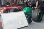 Tyrell 012 (1983) and Lola BIP at Estoril Classics 2019 - Original Illustration