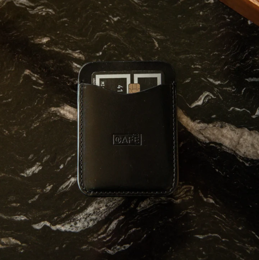 The Leather Card Holder #3 All Black