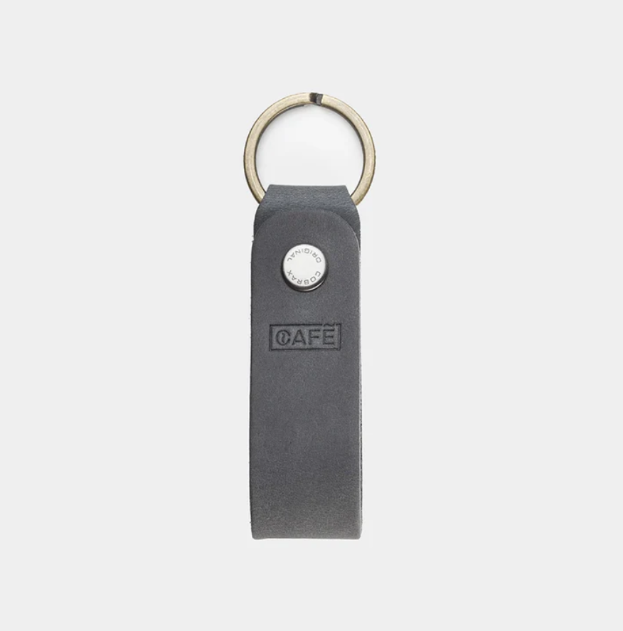 Leather Keychain - All Black