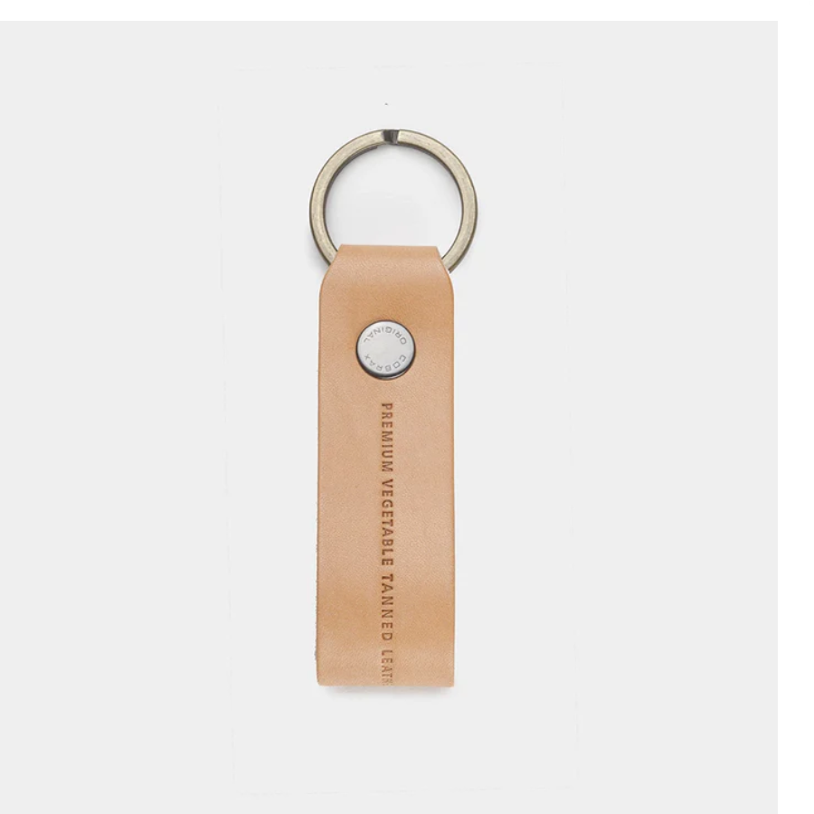 Leather Keychain - Natural