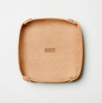 Leather Valet Tray in Roasted