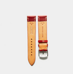 Leather Watch Strap "The Klaus" in Berry
