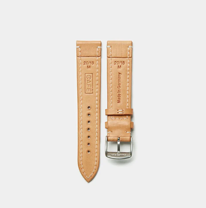 Leather Watch Strap "The Klaus" in Natural