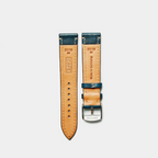 Leather Watch Strap "The Klaus" in Ocean