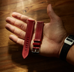 Leather iWatch Strap in Berry