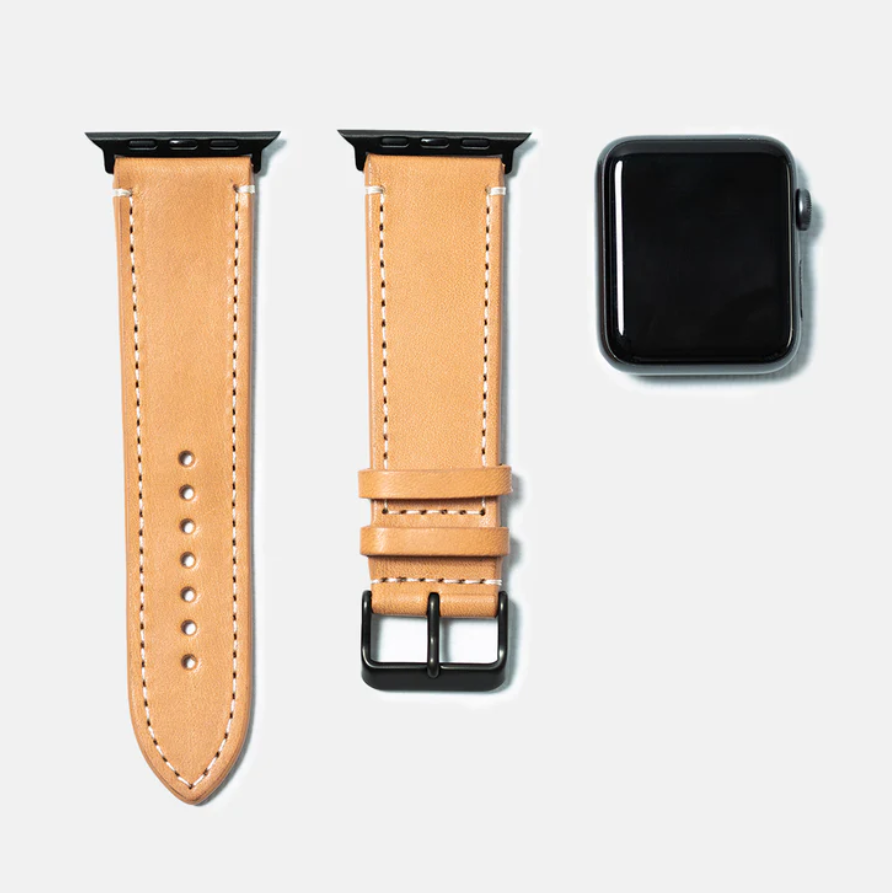 Leather iWatch Strap in Natural