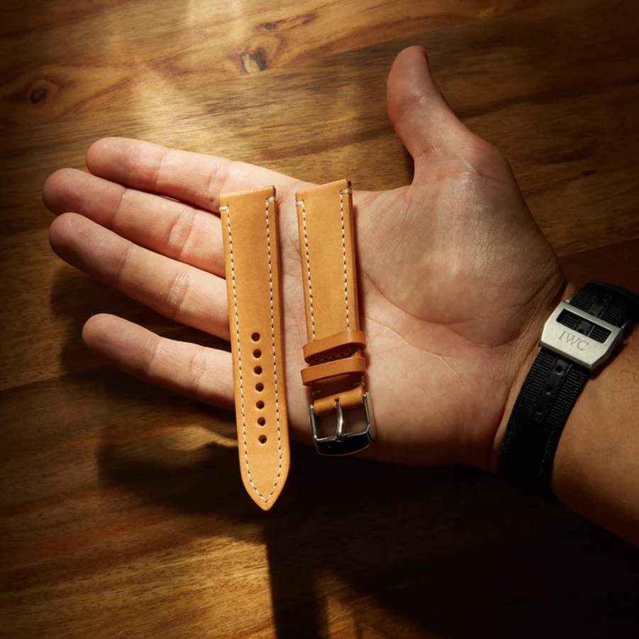 Leather iWatch Strap in Natural