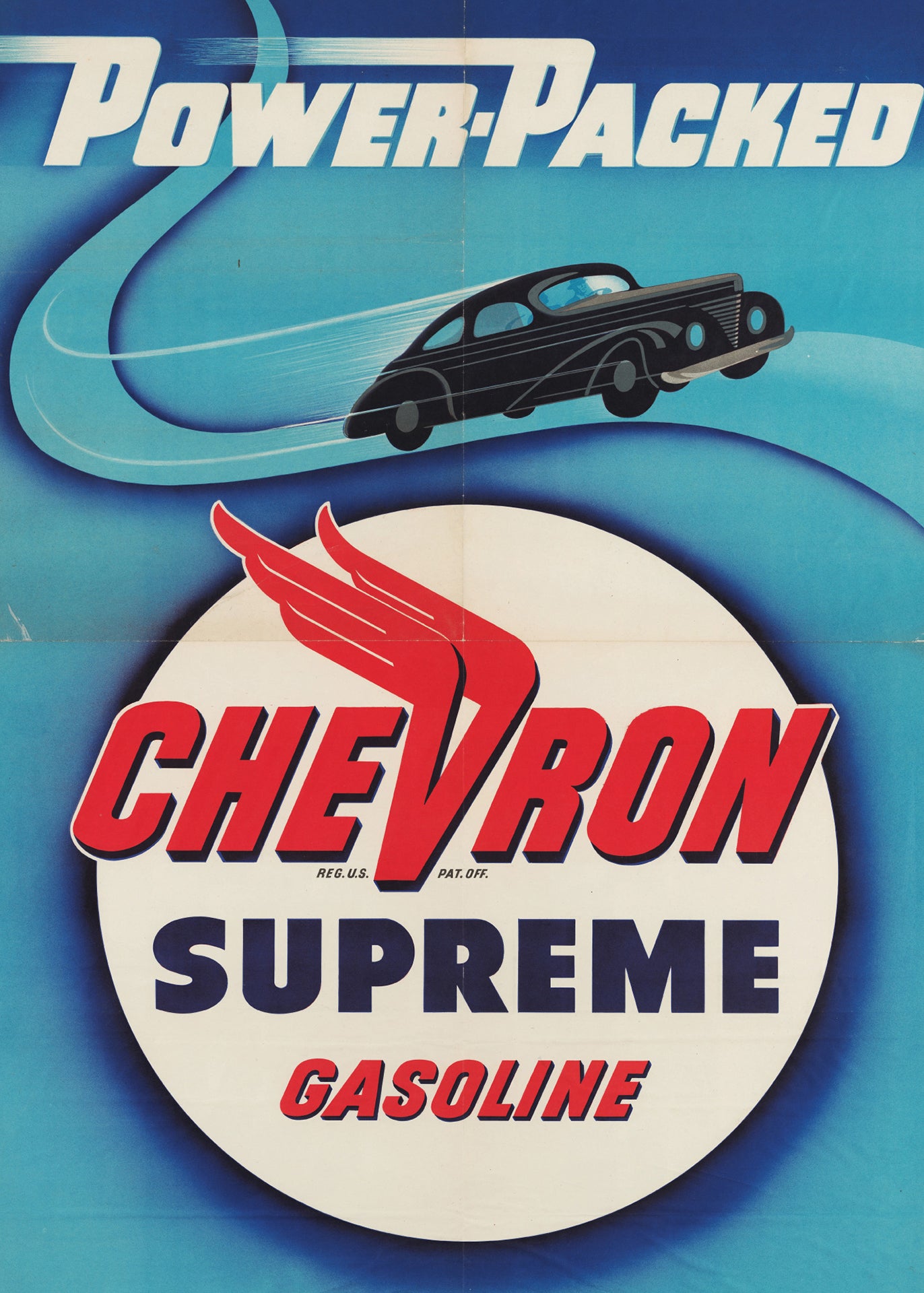 Chevron Supreme Gasoline Poster