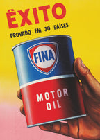 Fina Motor Oil Poster