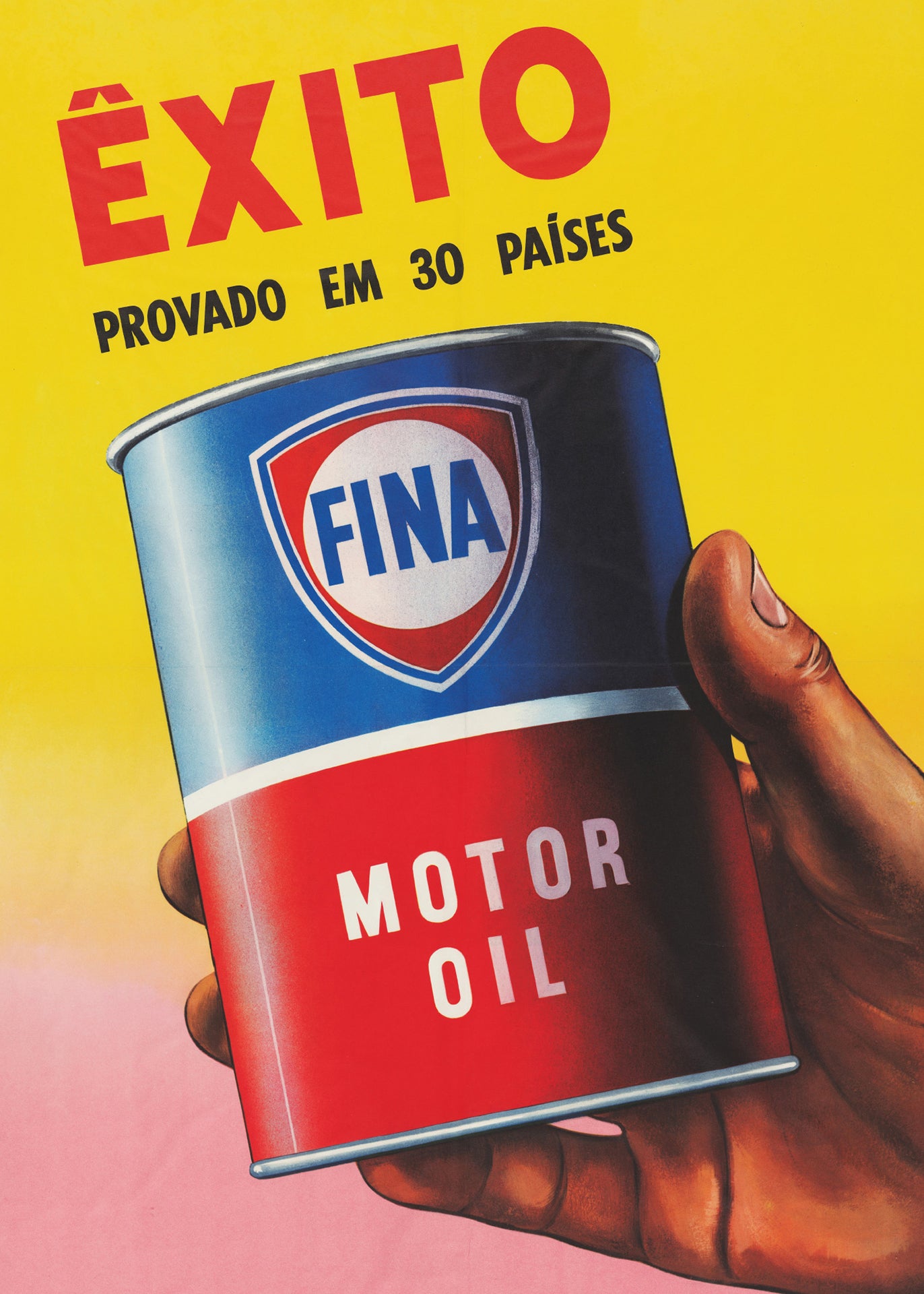 Fina Motor Oil Poster
