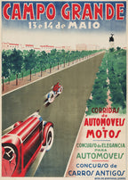 Car and Motorcycle Race - Campo Grande Poster