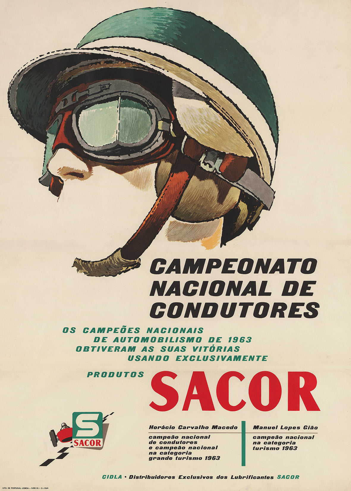 SACOR - National Drivers Championship Poster (1963)