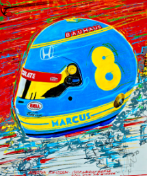 Marcus Ericsson - 22 500 Helmet Print