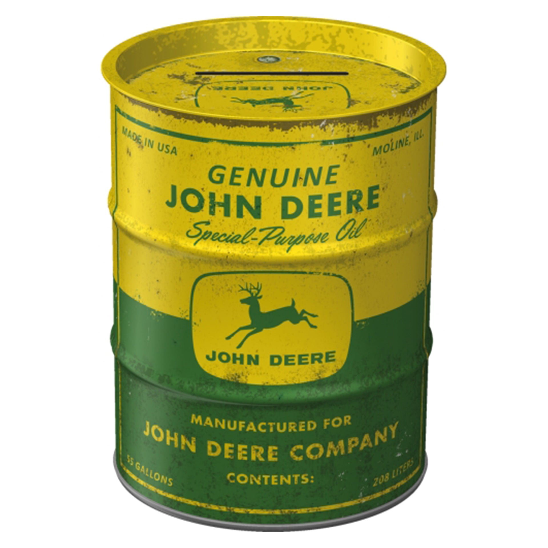 John Deere Barrel Money Box