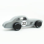 CL 05 Wooden Toy Car Inspired by a Silver Grey German Race Car